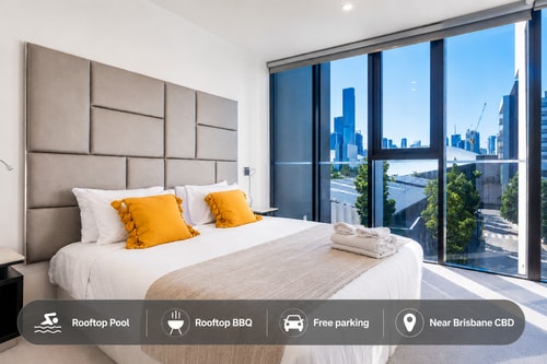 South Bank Central 1 bedroom apartment + Parking 0 Serain Residences