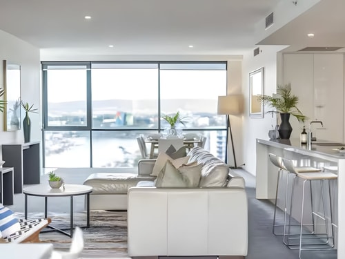 Modern 2BR Oasis with Pools, Gym & Secure Parking 24 Serain Residences