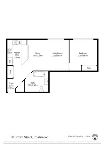 Convenient One-bedroom next to Chatswood station 11 Serain Residences
