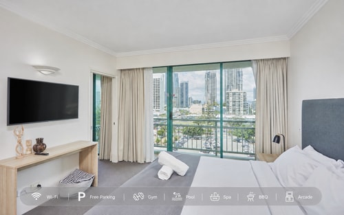Cozy 1BR Resort Apt | 3min Walk to Beach + Parking 0 Serain Residences
