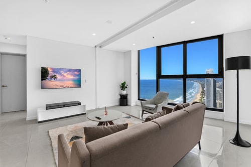 Ocean & City View | 3BR Beachside Retreat Level 63 0 Serain Residences