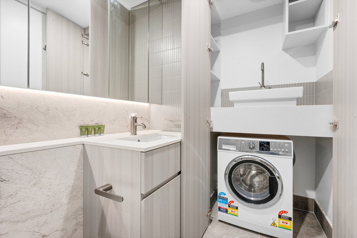Fresh 2BR Stay | Parking | 7min Walk to Tram 18 Serain Residences