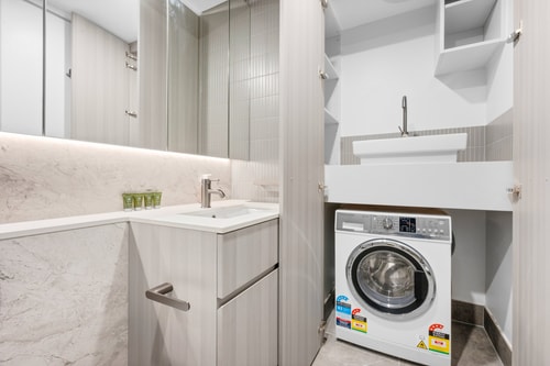 Fresh 2BR Stay | Parking | 7min Walk to Tram 18 Serain Residences