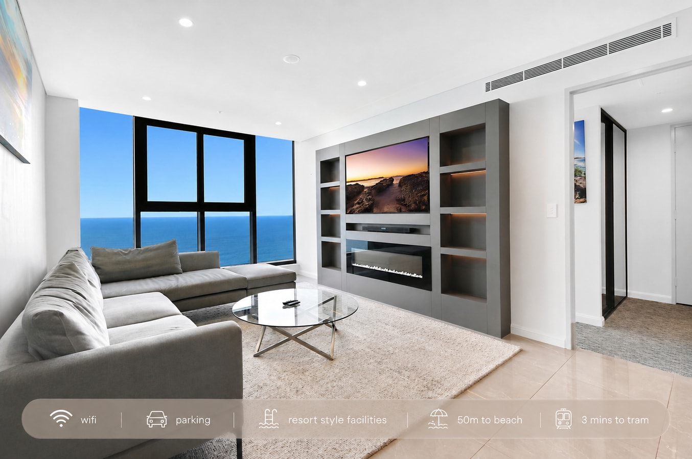61 Floor Ocean View 2BR | Parking | Walk to Beach Serain Residences