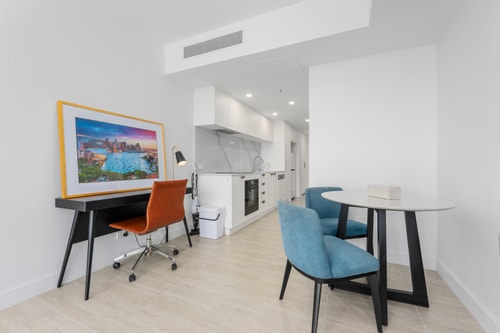 City Heart 1-Bedroom Steps from Lake with Parking 17 Serain Residences