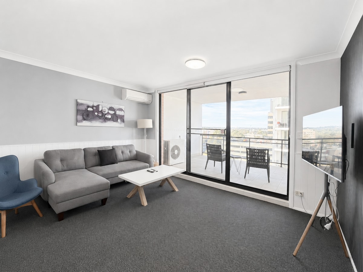 Central Parramatta 2BR | Steps from Train & Shops 16 Serain Residences