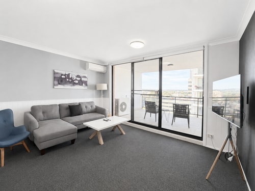 Central Parramatta 2BR | Steps from Train & Shops 16 Serain Residences