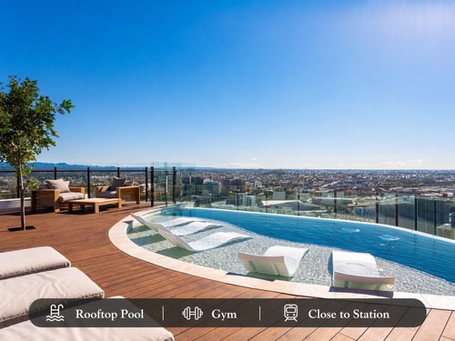 L27 Roottop pool 1BR Apartment + Walk to Station 0 Serain Residences