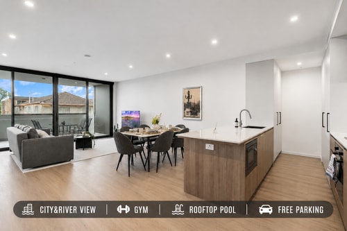 Riverside Modern 2BR East Brisbane w/Parking 0 Serain Residences