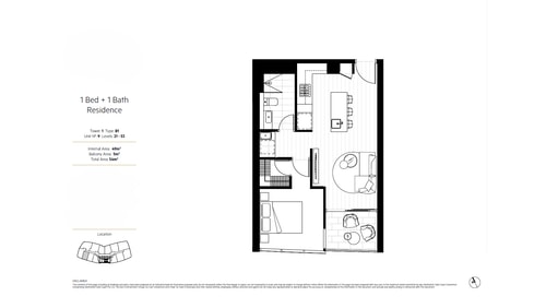 River View High-Rise 1BR Apartment by GC Casino 8 Serain Residences
