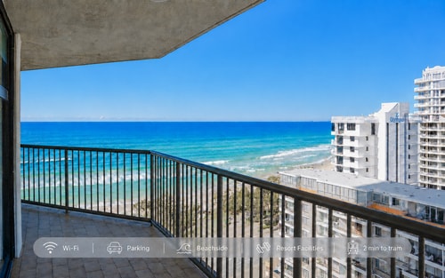 Beachside Heart @Surfers 2BR Parking & 2 Min Tram 0 Serain Residences