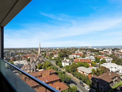 Ocean view modern 2 bedroom in St Kilda w/Parking 1 Serain Residences