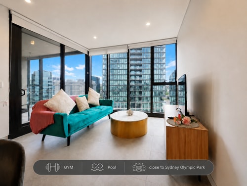 Stylish 1BR | Pool, Gym & Parking by Olympic Park 0 Serain Residences