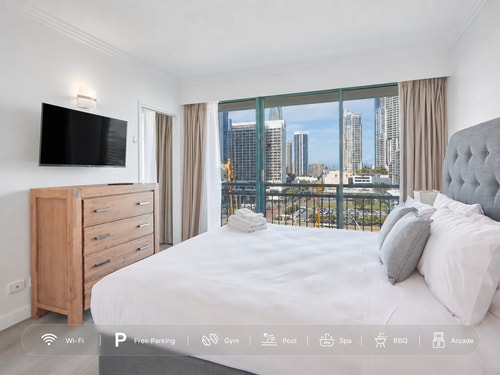 Sea View 1Bedroom Central Crown Building w/Parking 0 Serain Residences