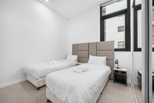 Fresh 2BR Stay | Parking | 7min Walk to Tram 2 Serain Residences