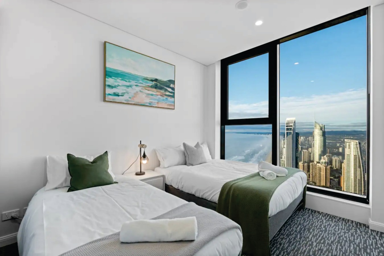 Ocean & City View | 3BR Beachside Escape Floor 62 11 Serain Residences