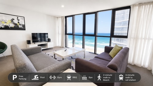 Sea Side Comfortable Apartment in Surfers Paradise 0 Serain Residences