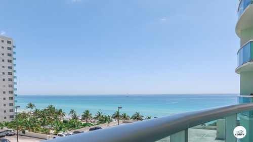Komffy Apt w/2 Queen Beds & Ocean View at Tides 6 Komffy