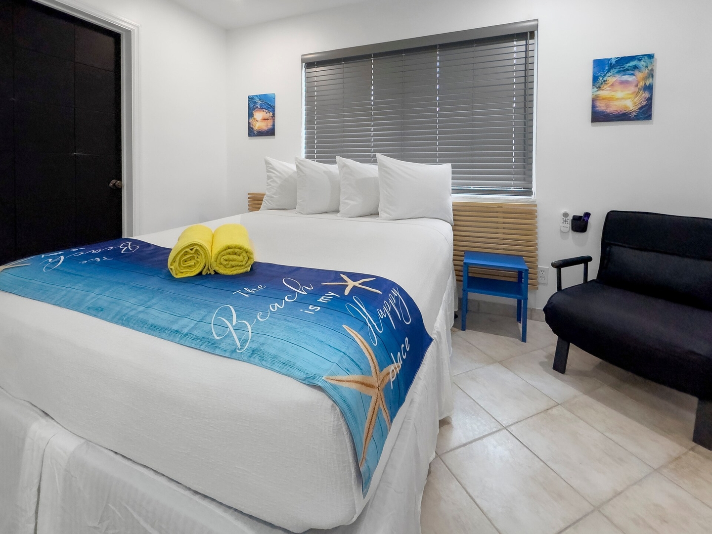 Bright Queen Studio + Kitchen | Quiet 2 Hollywood Sunrise Hotel