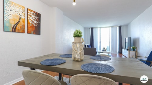Komffy Apartment w/2 Queen Beds & panoramic view 10 Komffy