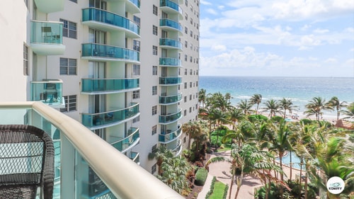 Komffy Apt w/2 Queen Beds & Ocean View at Tides 14 Komffy