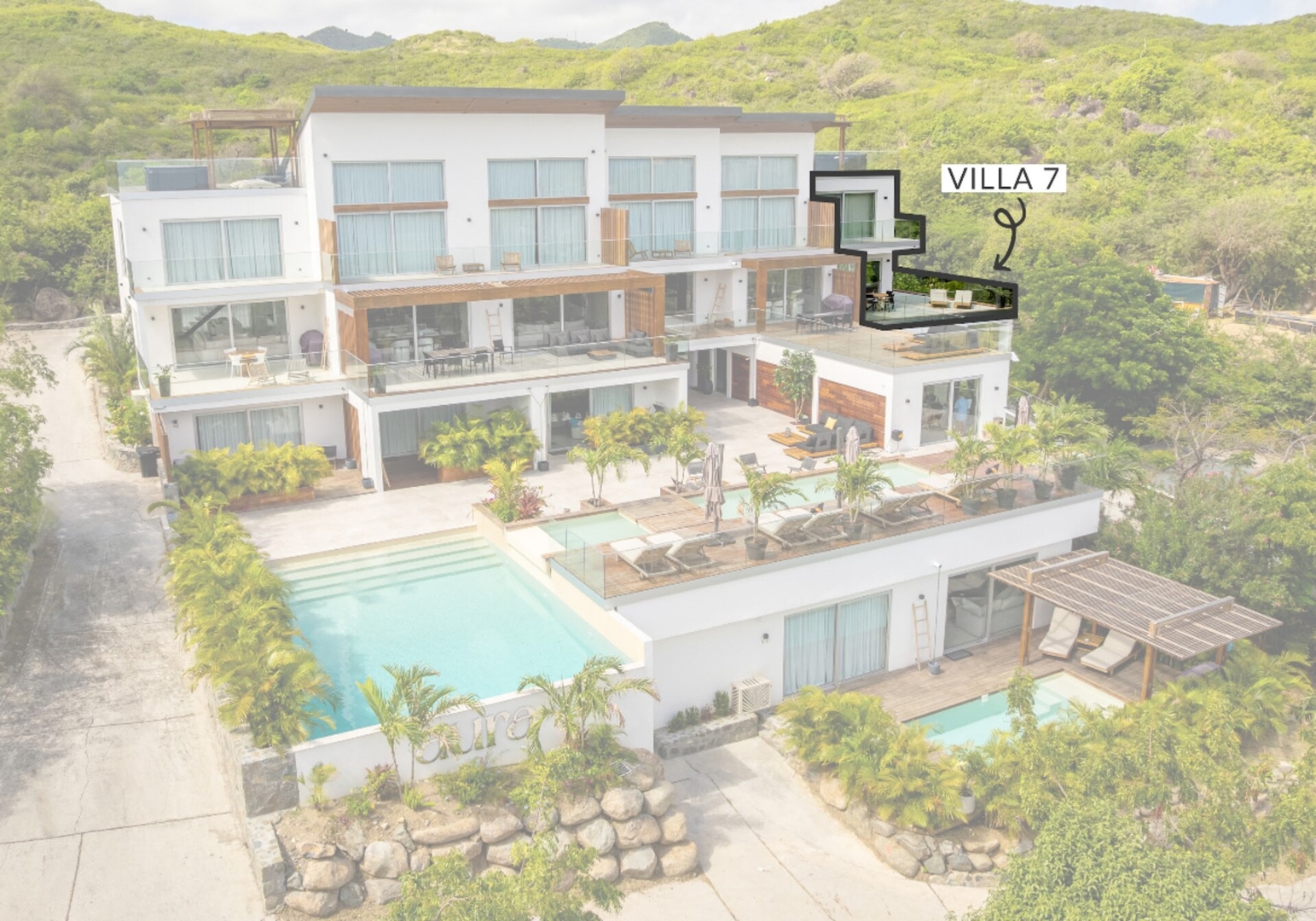 1 room ocean view | Villa 7 10 Aura Anse-Marcel