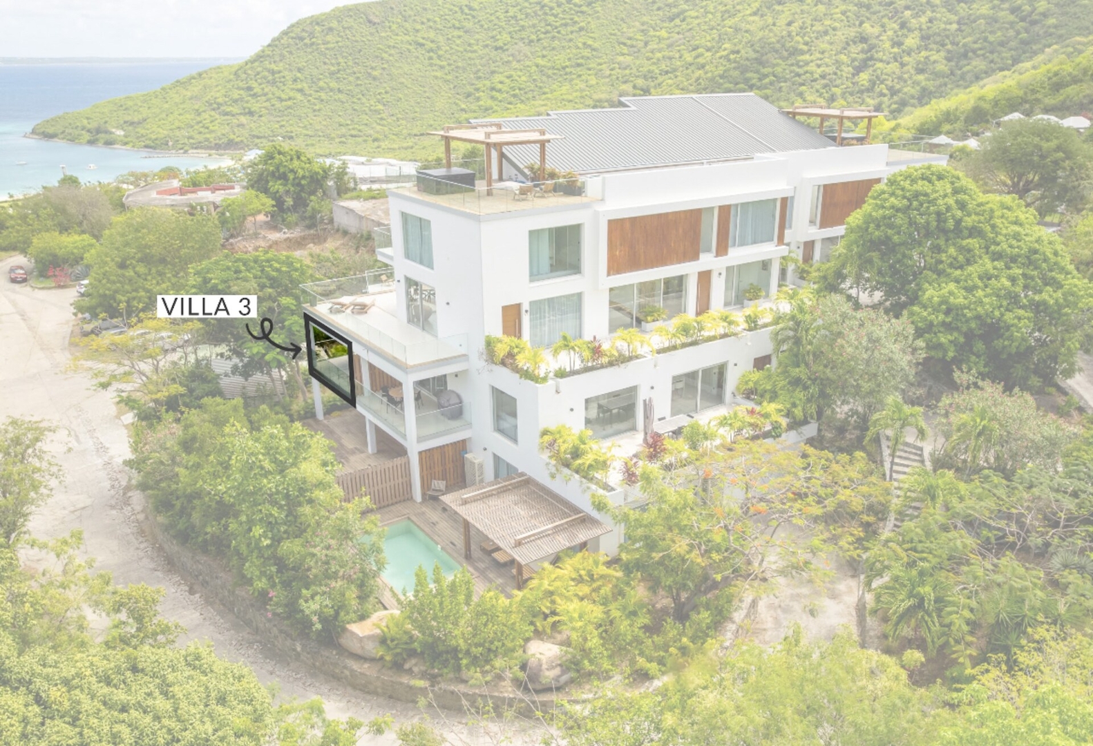 1 room garden view  | Villa 3 9 Aura Anse-Marcel