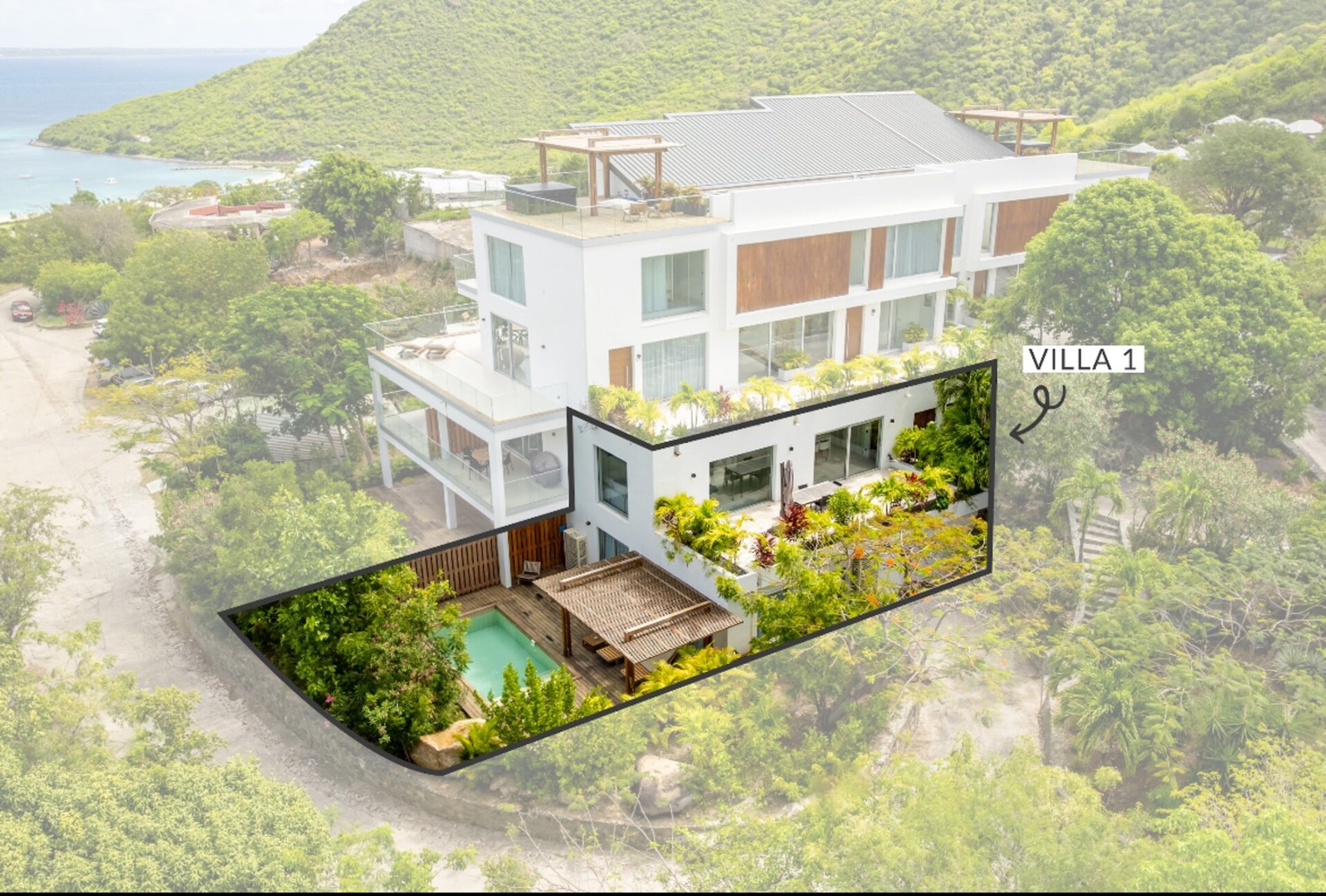 2 rooms with private pool | Villa 1 17 Aura Anse-Marcel