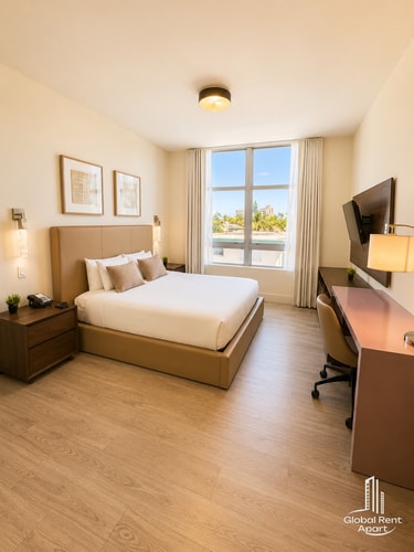 Beachfront Bliss: Studio with Super Rooftop Pool