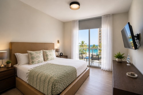 Spectacular Beachfront. 1Br. W/Partial Ocean View.