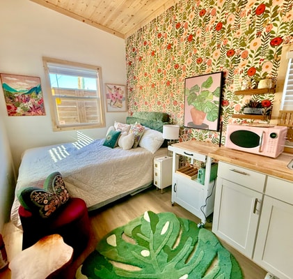 Romantic Boho Floral Private FWB Oasis Tiny House