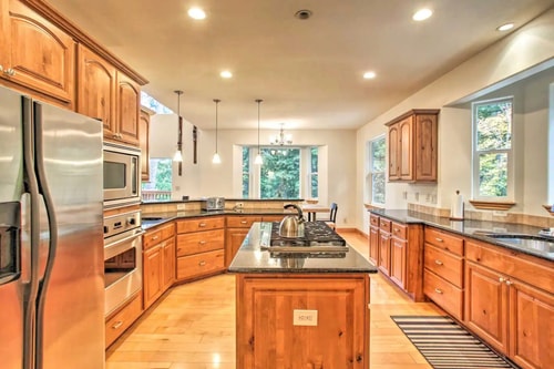 Large Lake View Home with Theatre and Small Creek