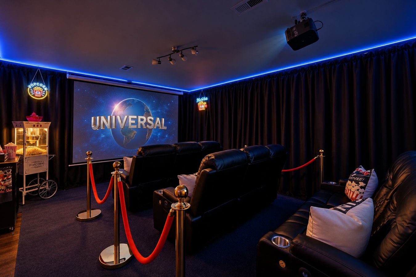 Arcade, Theater, Gym & Office