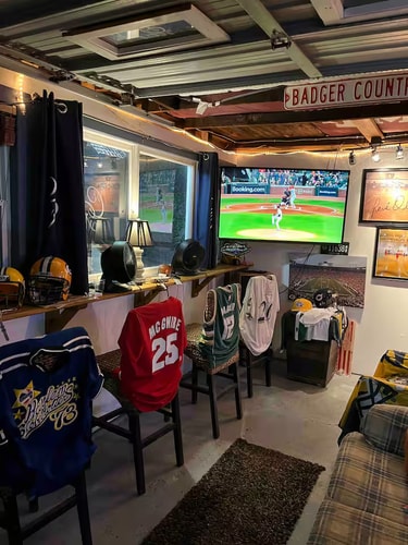 Game-Night Garage + Fire Pit + Grill