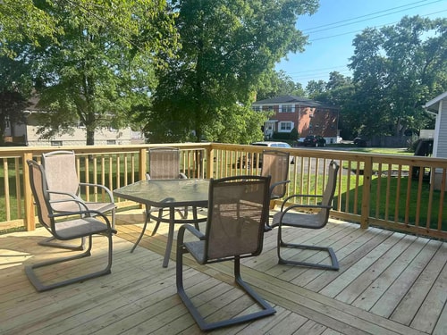 Nearby Park • Balcony w/ Seating • Workspace