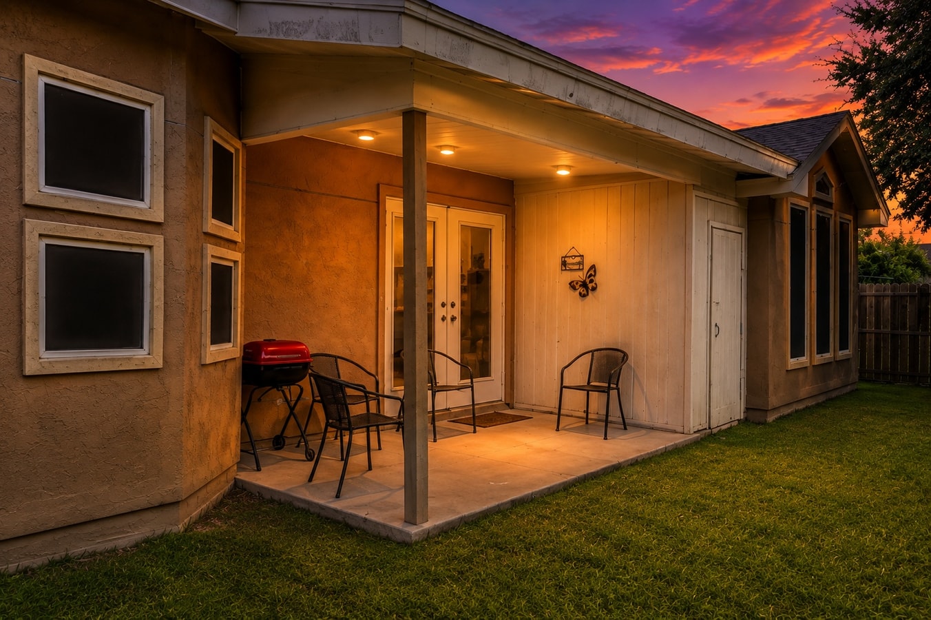 Covered Patio, Grill, Fenced Yard & Near LaPlaza
