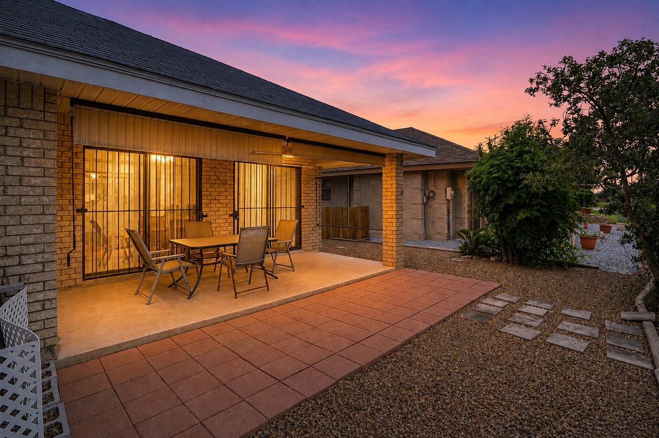 Fenced Backyard, Movie Projector & Near Topgolf