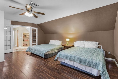 Fenced Yard • Outdoor Lounge, Grill • Mini Library