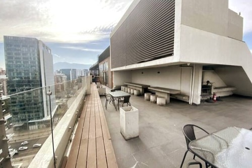 2D/2B Luminous Apartment with Terrace - Las Condes 45 Buho Property