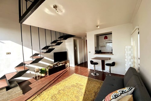 1BR/1BA Panoramic Loft - Santiago 15 Buho Property