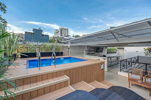 Mulata 8BD/10BT Rooftop BAR & Heated pool BBQ A/C