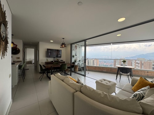 Elegant 3BR Apt w/ Panoramic Views | Envigado 8 My Places