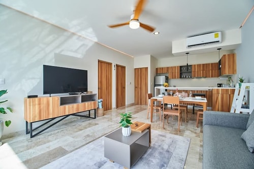 AmazingElena>1BR Terrace+InfinityPool+Gym | A.Zama