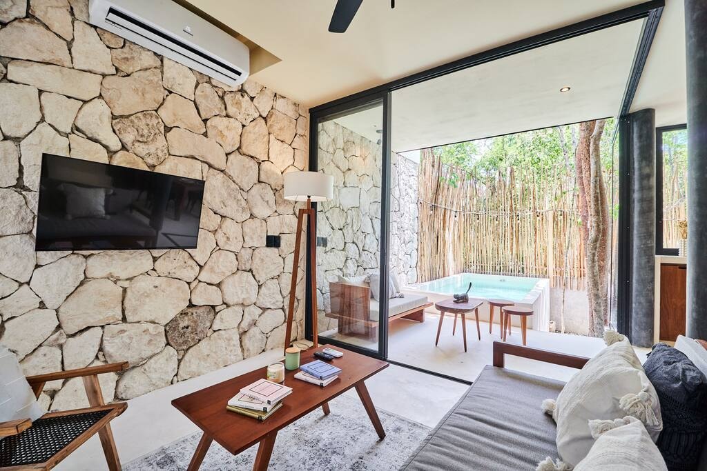 Afra 2 > Casita2BR+Alberca+Patio+10MinutosPlaya Flats for Rent in