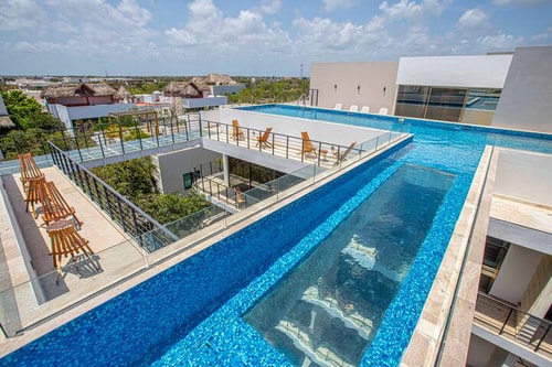 Epic Condo with amazing Rooftop Pool in Aldea Zama