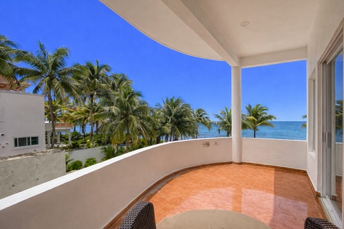 Exclusive 2BR Beachfront Retreat, Dream Balcony