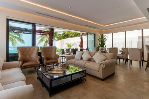 6BR Beachfront Private Luxury Villa 57 Solmar Rentals
