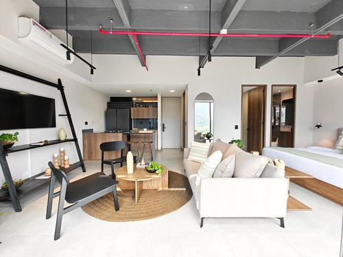 Industrial flat | Balcony | Open kitchen | Ac