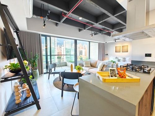 Industrial Loft | Balcony | Ac | Opn kitchen