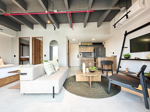 Industrial Loft | Balcony | AC | Open kitchen